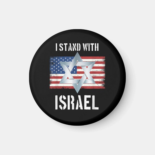 ich stehe hinter Israel Magnet (Vorne)
