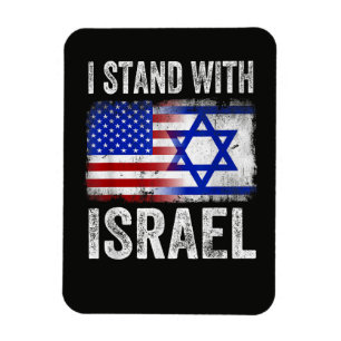 Ich stehe hinter Israel Magnet