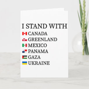 Ich stehe hinter Kanada Grönland Mexiko Panama Gaz Karte
