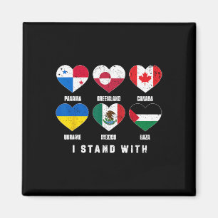 Ich stehe hinter Kanada Grönland Mexiko Panama Gaz Magnet