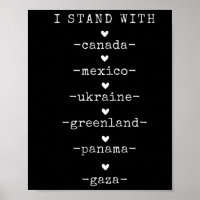 Ich stehe hinter Kanada Grönland Mexiko Panama Gaz