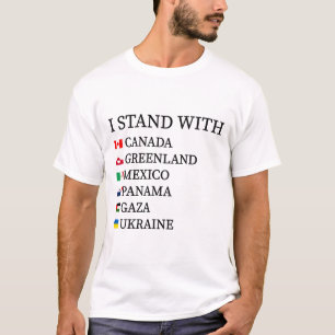 Ich stehe hinter Kanada Grönland Mexiko Panama Gaz T-Shirt