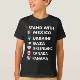 Ich stehe hinter Kanada Grönland Mexiko Panama Gaz T-Shirt