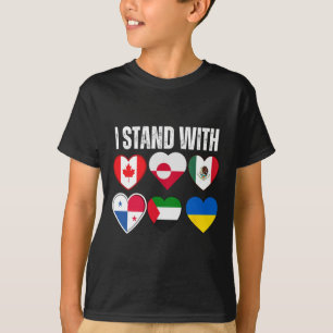 Ich stehe hinter Kanada Grönland Mexiko Panama Gaz T-Shirt