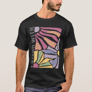 Ich stehe hinter Kanada Grönland Mexiko Panama Gaz T-Shirt