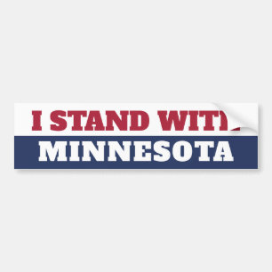 Ich stehe hinter Minnesota Autoaufkleber
