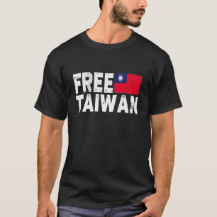 Ich stehe hinter Taiwan Unterstütze Taiwan-Flagge T-Shirt