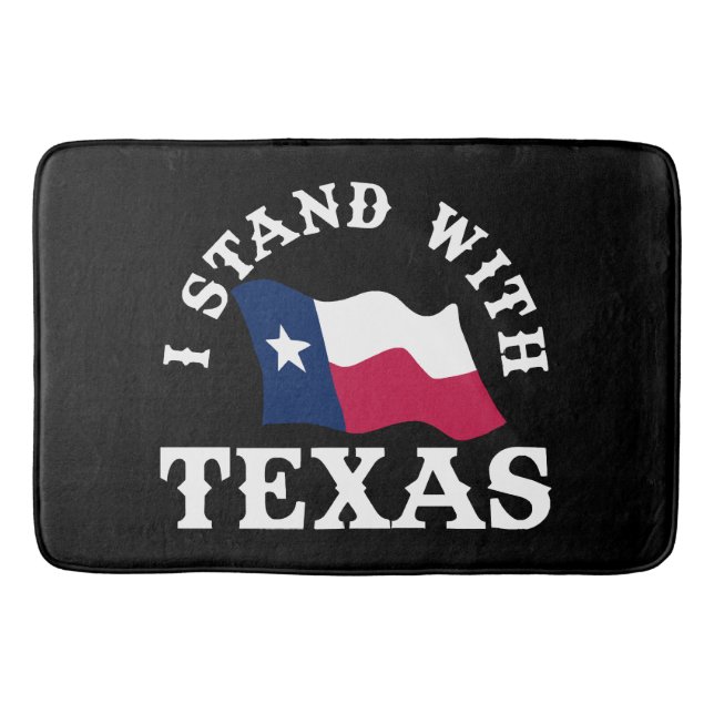 Ich stehe hinter Texas Badematte (Vorderseite)