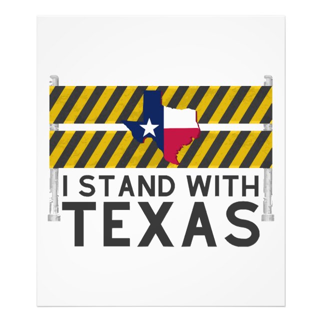 Ich stehe hinter Texas  Fotodruck (Vorne)