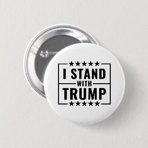 Ich stehe hinter Trump Button
