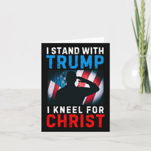 Ich stehe hinter Trump ist mein Präsident knie Jes Karte