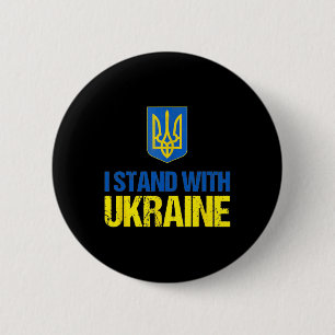 Ich stehe hinter Ukraine Amerikanische Unterstützu Button