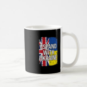 Ich stehe hinter Ukraine Britisch Vereinigtes Köni Kaffeetasse