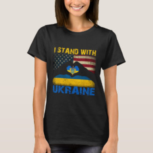 Ich stehe hinter Ukraine Unterstütze Ukraine Liebh T-Shirt