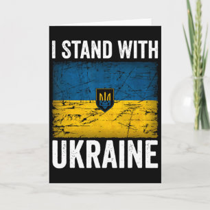 Ich stehe hinter Ukraine Unterstütze Ukraine Ukrai Karte