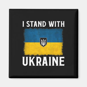 Ich stehe hinter Ukraine Unterstütze Ukraine Ukrai Magnet