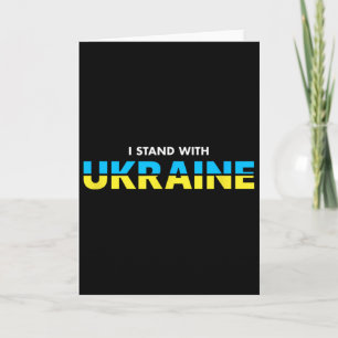 Ich stehe hinter Ukraine Unterstützer Zitat Ukrain Karte