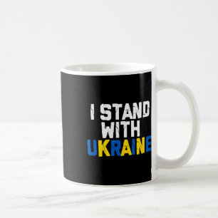 Ich stehe hinter Ukraine Verbündeter Freund Ukrain Kaffeetasse