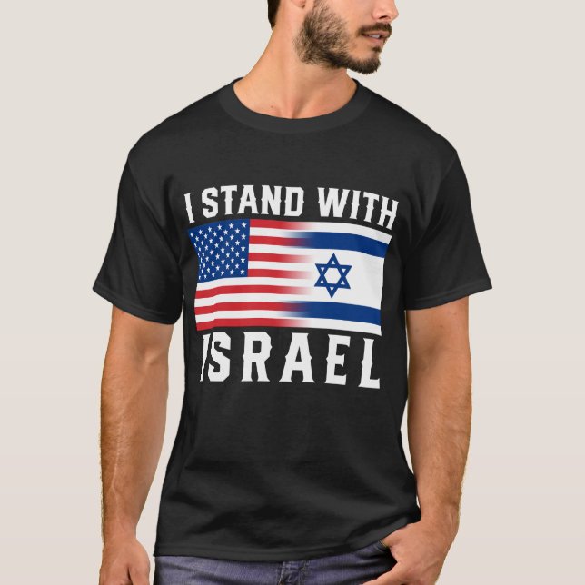 Ich stehe Israel gegenüber T-Shirt (Vorderseite)