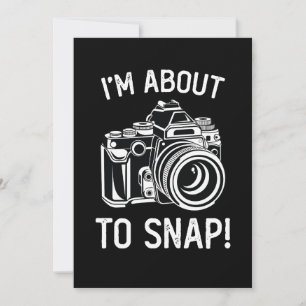 Ich stehe kurz vor dem Schnappen Lustige Fotografi Einladung