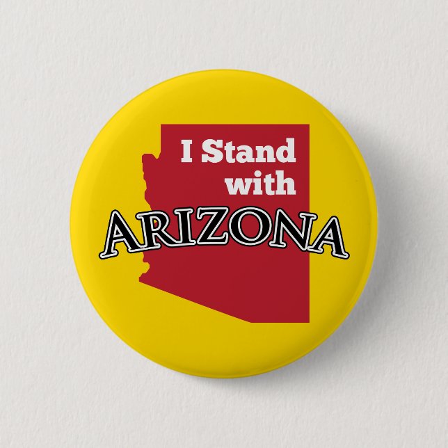 Ich stehe mit Arizona Button (Vorderseite)