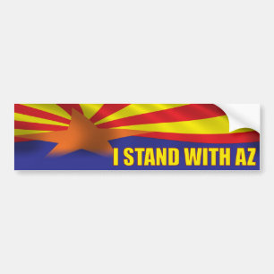 Ich stehe mit Arizona - Unterstützung Arizona Autoaufkleber