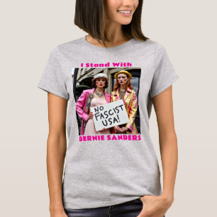 Ich stehe mit Bernie Sanders politisch da T-Shirt