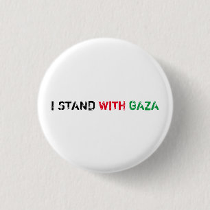 Ich stehe mit dem in Gaza Not leidenden Grunge-Tex Button