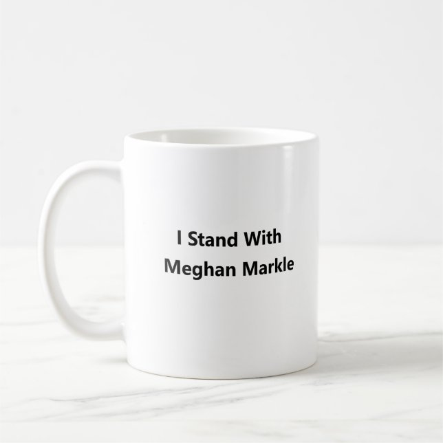 Ich stehe mit dem Megahanmark Kaffeetasse (Links)