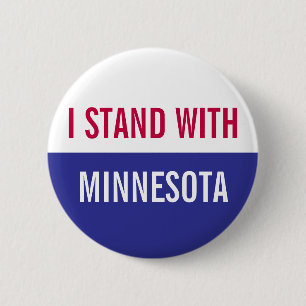 Ich stehe mit dem Minnesota-Protest Button