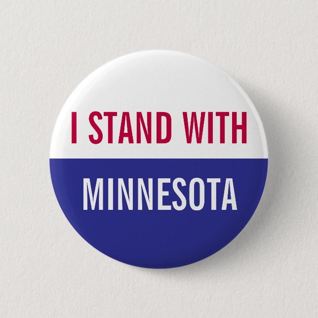 Ich stehe mit dem Minnesota-Protest  Button (Vorderseite)