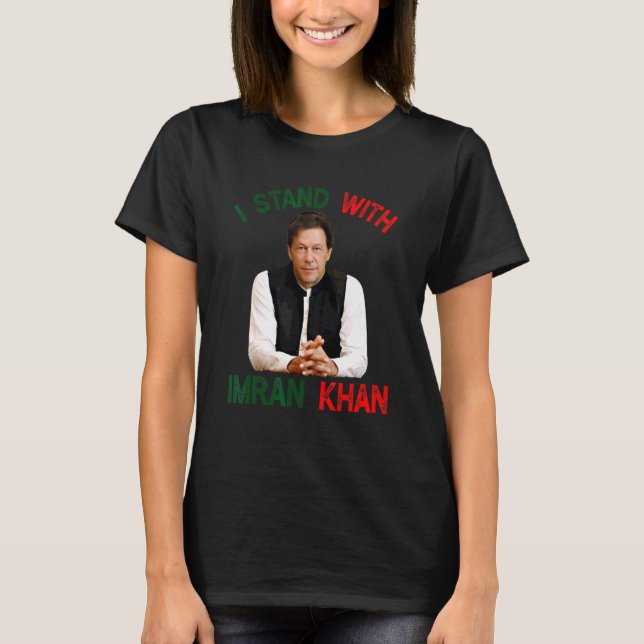 Ich stehe mit dem pakistanischen Party Imran Khan  T-Shirt (Vorderseite)
