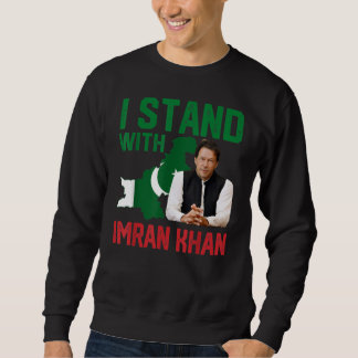 Ich stehe mit dem PTI-Party von Imran Khan in Paki Sweatshirt