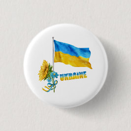 Ich stehe mit dem Slogan der Ukraine "Supporter Fl Button
