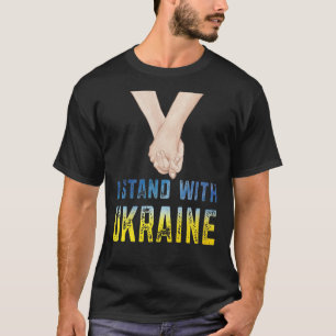 Ich stehe mit dem Ukraine Shirt zur Unterstützung 