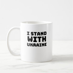 Ich stehe mit dem Ukraine-T - Shirt Kaffeetasse