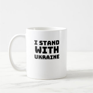 Ich stehe mit dem Ukraine-T - Shirt Kaffeetasse