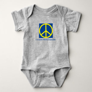 Ich stehe mit dem ukrainischen Baby Bodysuit T - S Strampler