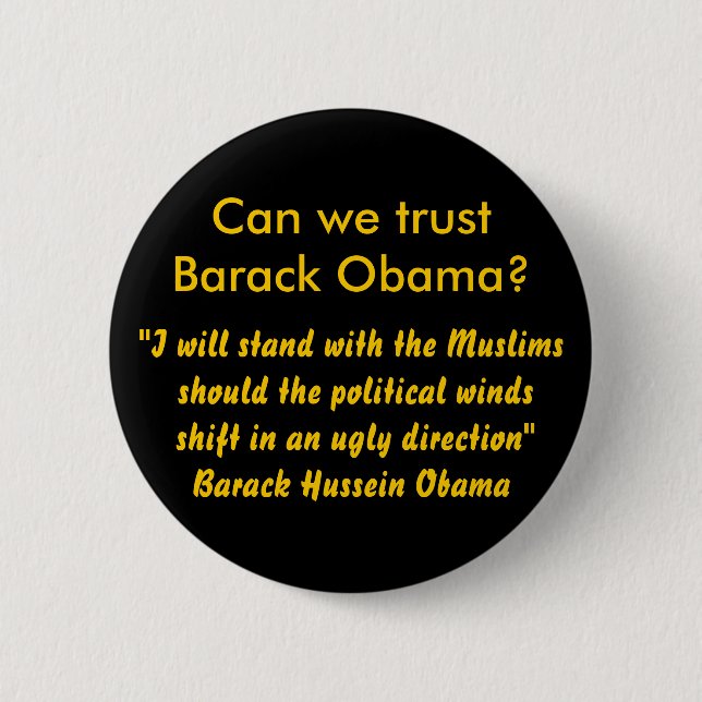 "Ich stehe mit den Moslems, das polit… wenn Button (Vorderseite)