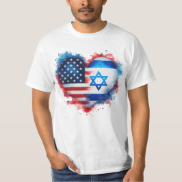 Ich stehe mit der israelischen Flagge T-Shirt