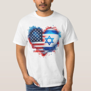 Ich stehe mit der israelischen Flagge T-Shirt