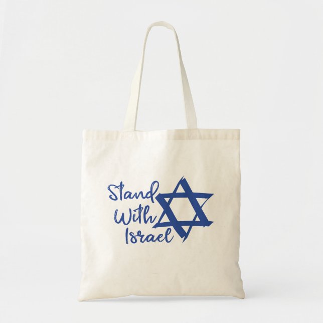 Ich stehe mit der israelischen Liebe Tragetasche (Vorne)