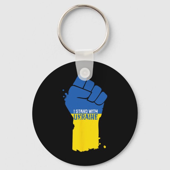 Ich stehe mit der Ukraine 11  Schlüsselanhänger (Vorderseite)