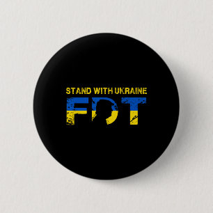 Ich stehe mit der Ukraine 2025 Shirts Ukrainische Button
