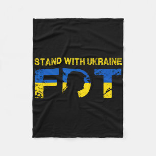 Ich stehe mit der Ukraine 2025 Shirts Ukrainische Fleecedecke