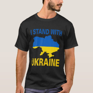 Ich stehe mit der Ukraine bei der Unterstützung d T-Shirt