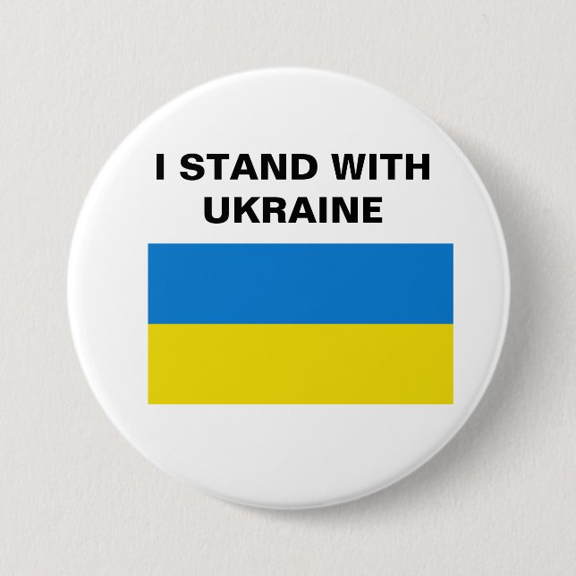 ICH STEHE MIT DER UKRAINE BUTTON (Vorderseite)