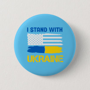 Ich stehe mit der Ukraine Button