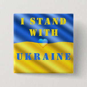 Ich stehe mit der Ukraine Button Support Freedom