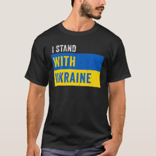 Ich stehe mit der Ukraine da - Stopp Putins Unters T-Shirt